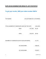 KCPE 2018 EXAMINATION RESULTS - KEY STATISTICS (1).pdf